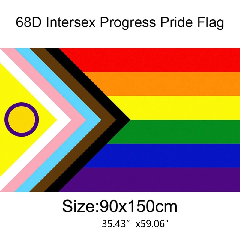 Transgender Bisexual Flags Banner Uv Fade Resistant for Indoor 3x5 ft with Two Brass Grommet Rainbow Flag Ornament