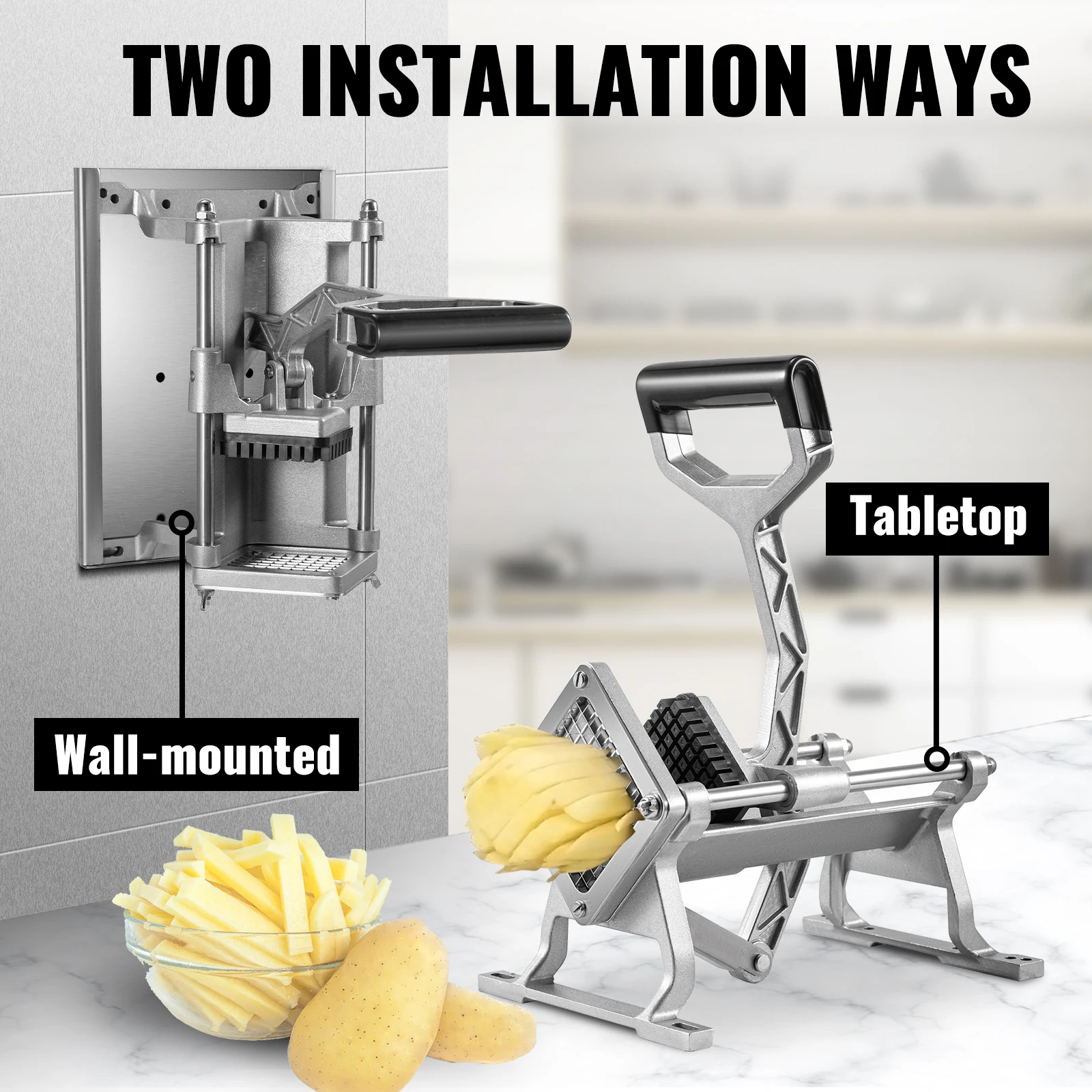 

Manual Potato Slicer Cutting Machine Fruit Vegetable Cutter Chopper With 4 Blades Household Food Processor Slicing Artifact