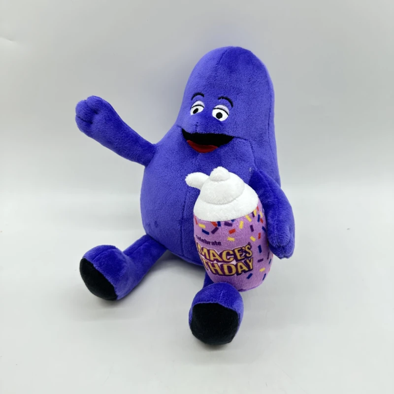 GRIMACE Yellow Hat Plush Toys Plants Milk  Stuffed Dolls Cartoon Plushie Figure Sofa Bed Decoration Pillow Kids Christmas Gifts
