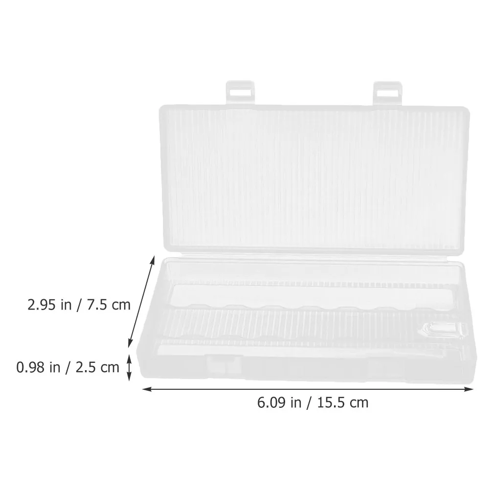 2Pcs Battery Organizer Box Heavy Duty Plastic Storage Case Compact Lightweight for Batteries Accessories Craft Supplies Battery