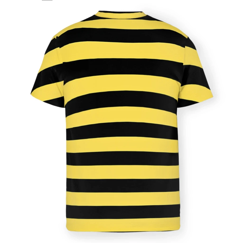Men\'s Solid Color Polyester TShirt Me Before You Black And Yellow Stripes Personalize Thin T-Shirt Hipster Top Women Fashion Tee
