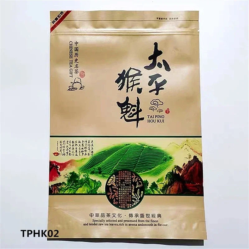 Chinese XinYang MaoJian,TaiPing HouKui Green Tea Set Zipper Bags AnJi White Tea LuAn GuanPian Recyclable Sealing Packing Bag