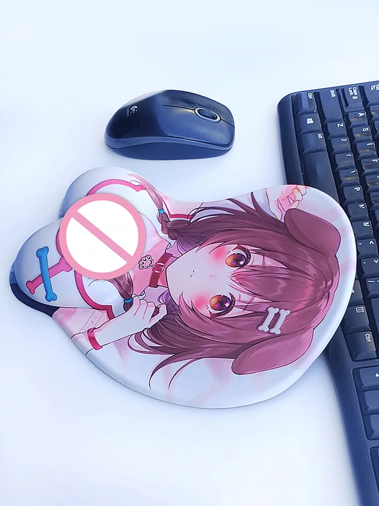 mouse pad with wrist Oppai Mat restAdvanced Sense  Inugami Korone Sakura Miko  HOLOlive YouTube  3D Customization to Customize