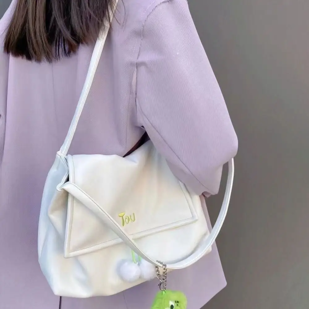 Daily Commuting Handbag Casual Solid Color Large Capacity Leisure Bag Shoulder Bag Women