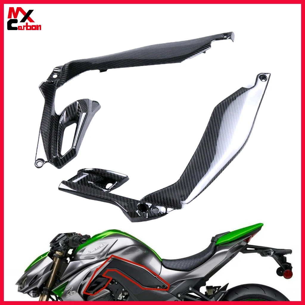 

Крышка Впускного клапана мотоцикла для Kawasaki Z1000 2014 2019 2020 2021 2022 2023 боковые панели из углеродного волокна обтекатели