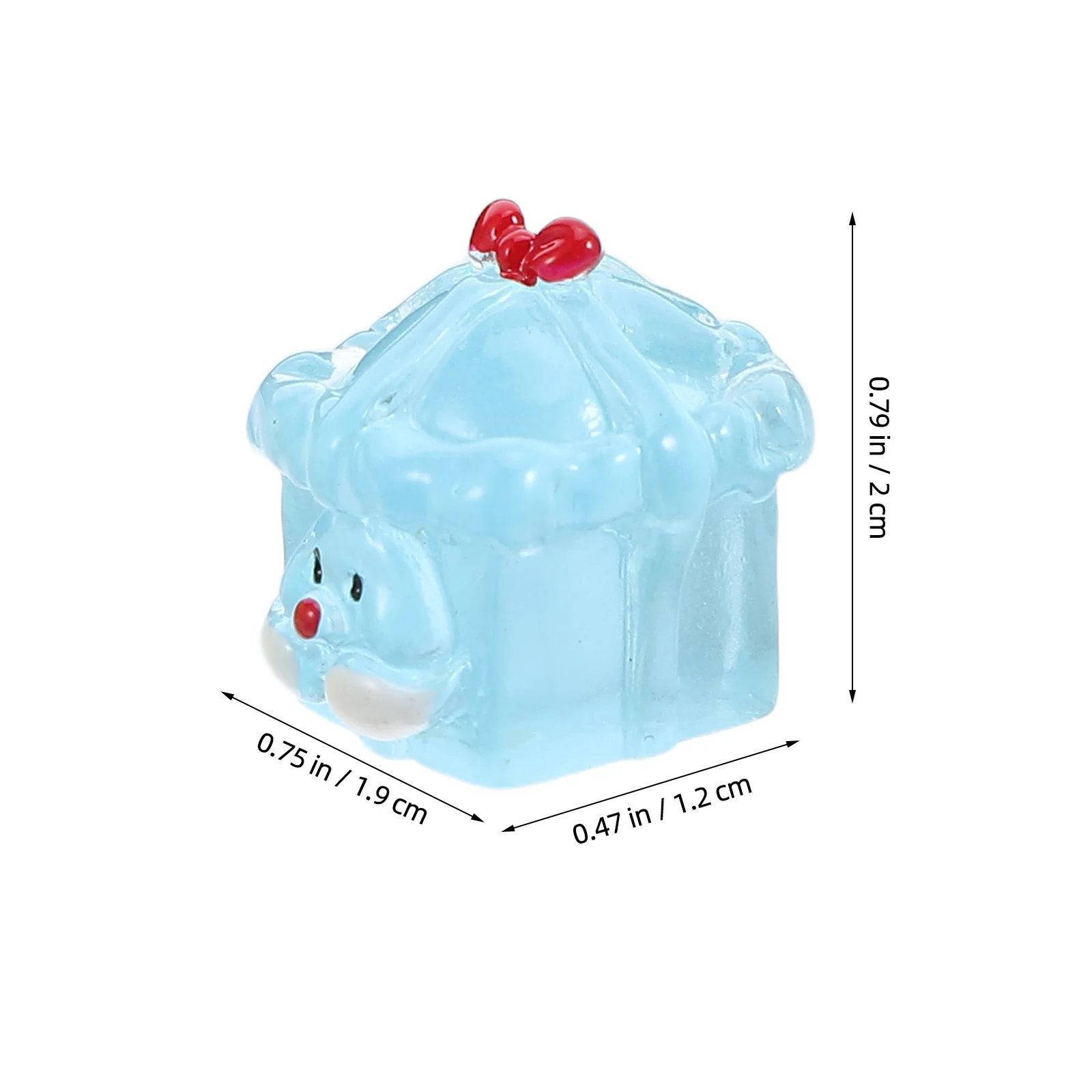 14 قطعة صغيرة من الراتنج سانتا كلوز عيد الميلاد يتوهج في الحلي الداكنة DIY بها بنفسك حديقة الجنية عطلة ديكور للطاولات الشتاء مصغرة