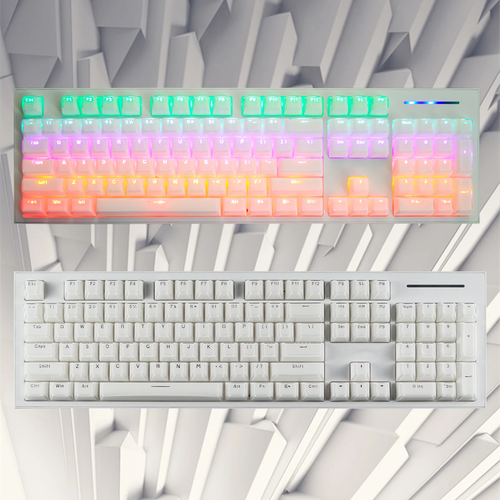 Imagem -05 - White Jelly Ice Crystal Keycap Keycap Grupo Abs 111 Round Keycaps Teclado Mecânico Transparente da Fonte Perfil Oem