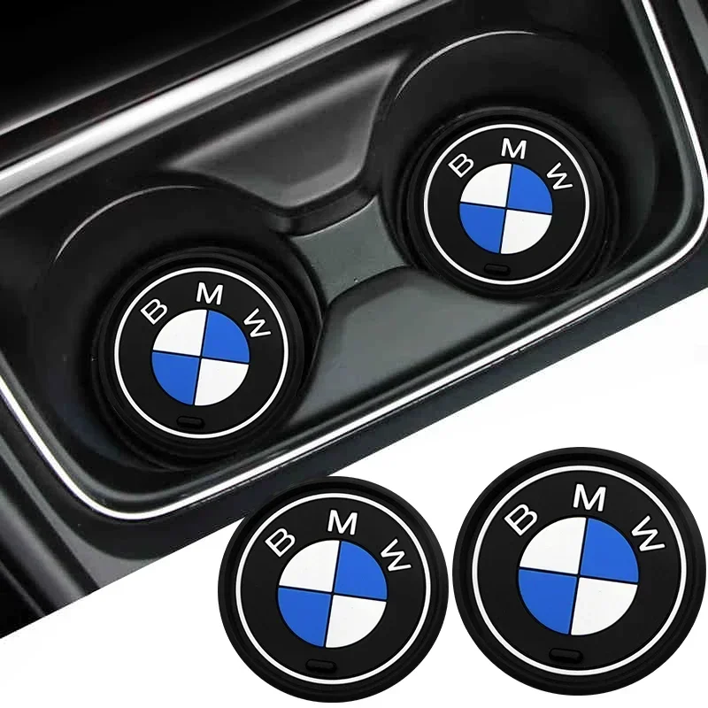 

For BMW M E90 E91 E92 E93 M3 E60 E61 F10 F07 M5 E63 E64 Car Coaster Water Cup Bottle Holder Mat Anti-Slip Pad Car Accessories
