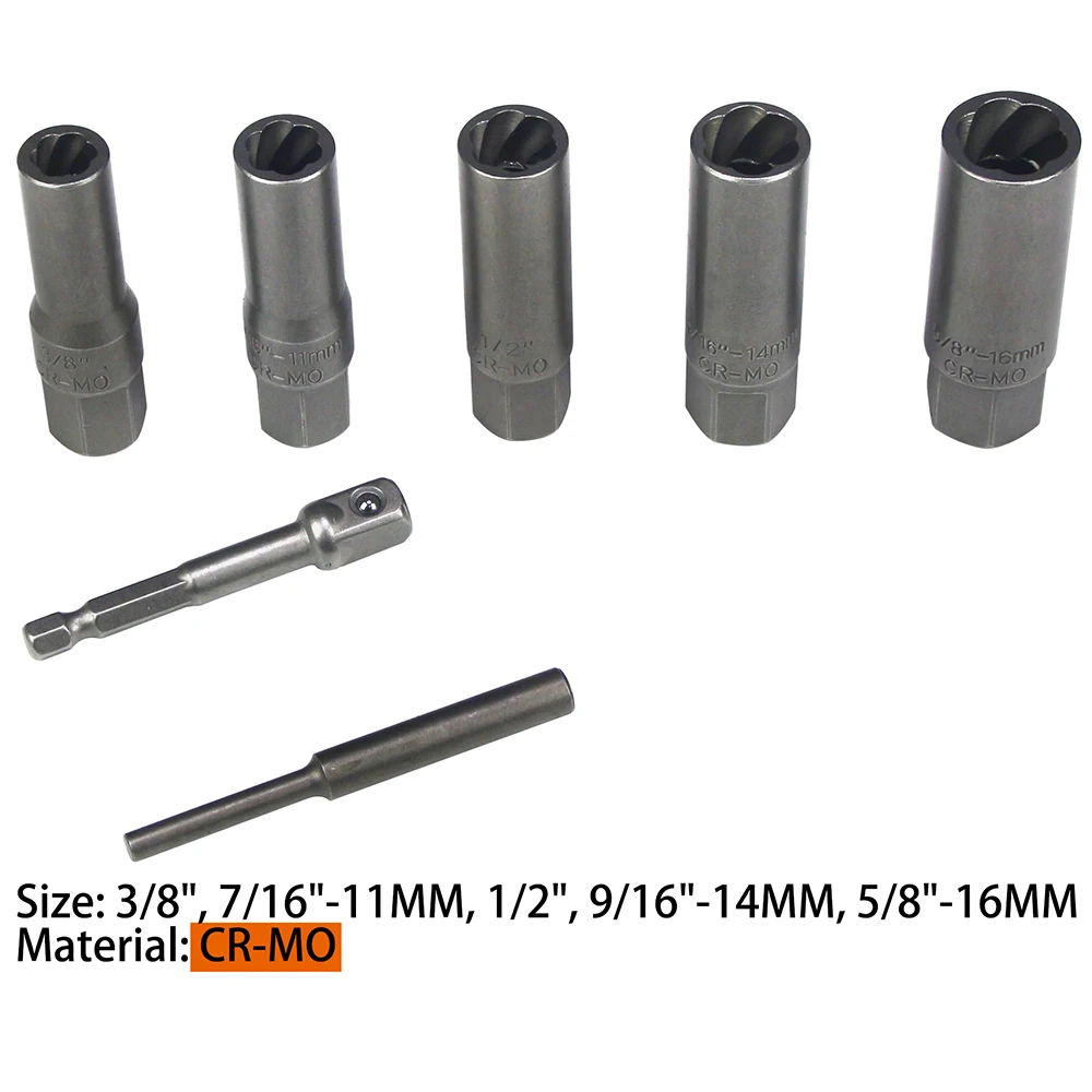 5Pcs Twist Socket Set 3/8\