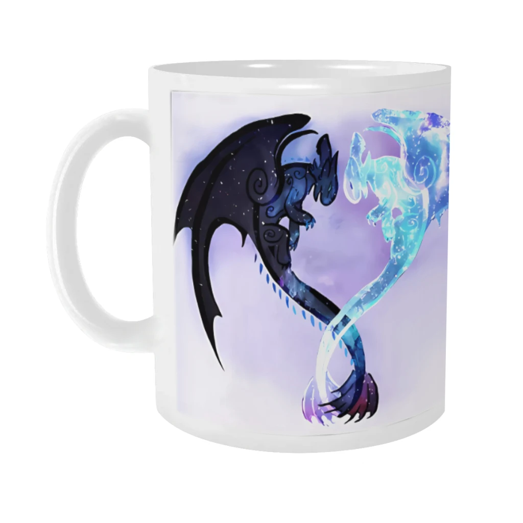 Dragon Heart Toothless Ceramics Coffee Mug Cute Gamer Birthday Gift Back To School Mug