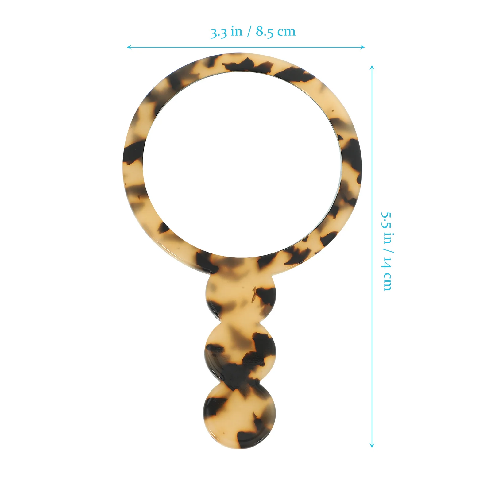 Przenośne, okrągłe, małe lusterko do makijażu w stylu vintage, lekkie, kompaktowe lusterko ręczne dla kobiet, lusterko podróżne do makijażu.