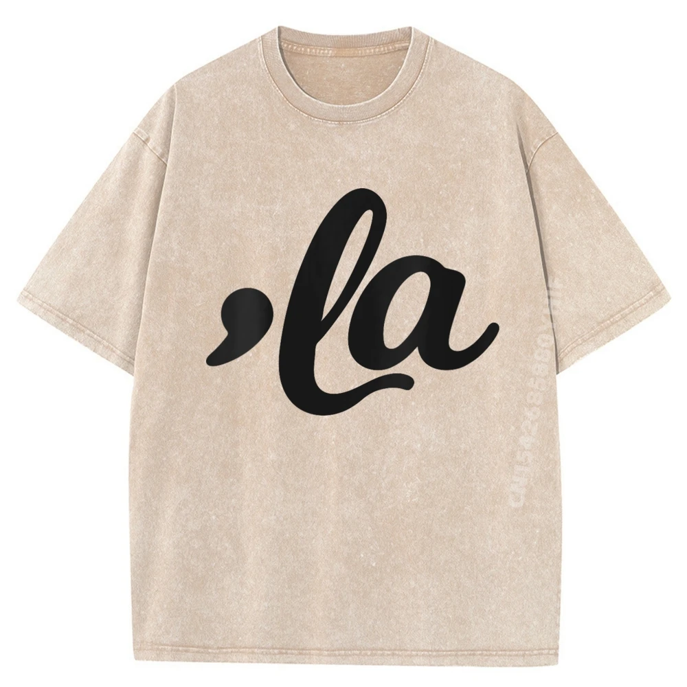 

Женские мужские футболки с принтом Comma La Kamala Harris, забавные футболки в стиле хип-хоп, уличная стираная футболка