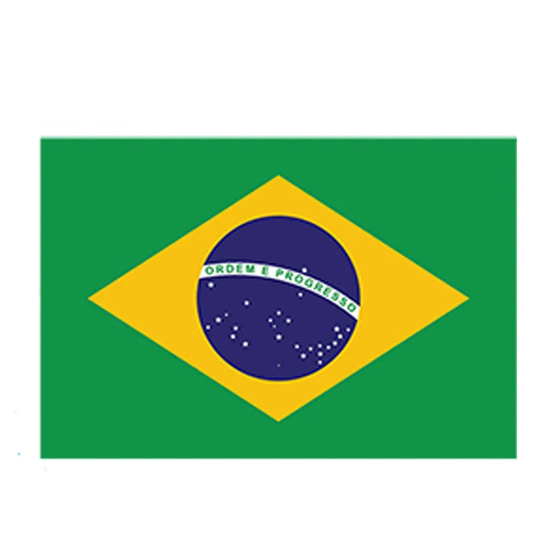 Car Styling Brazil Flag Vinyl Decal Sticker Self Adhesive Country Brazilian Bra Waterproof Car Sticker