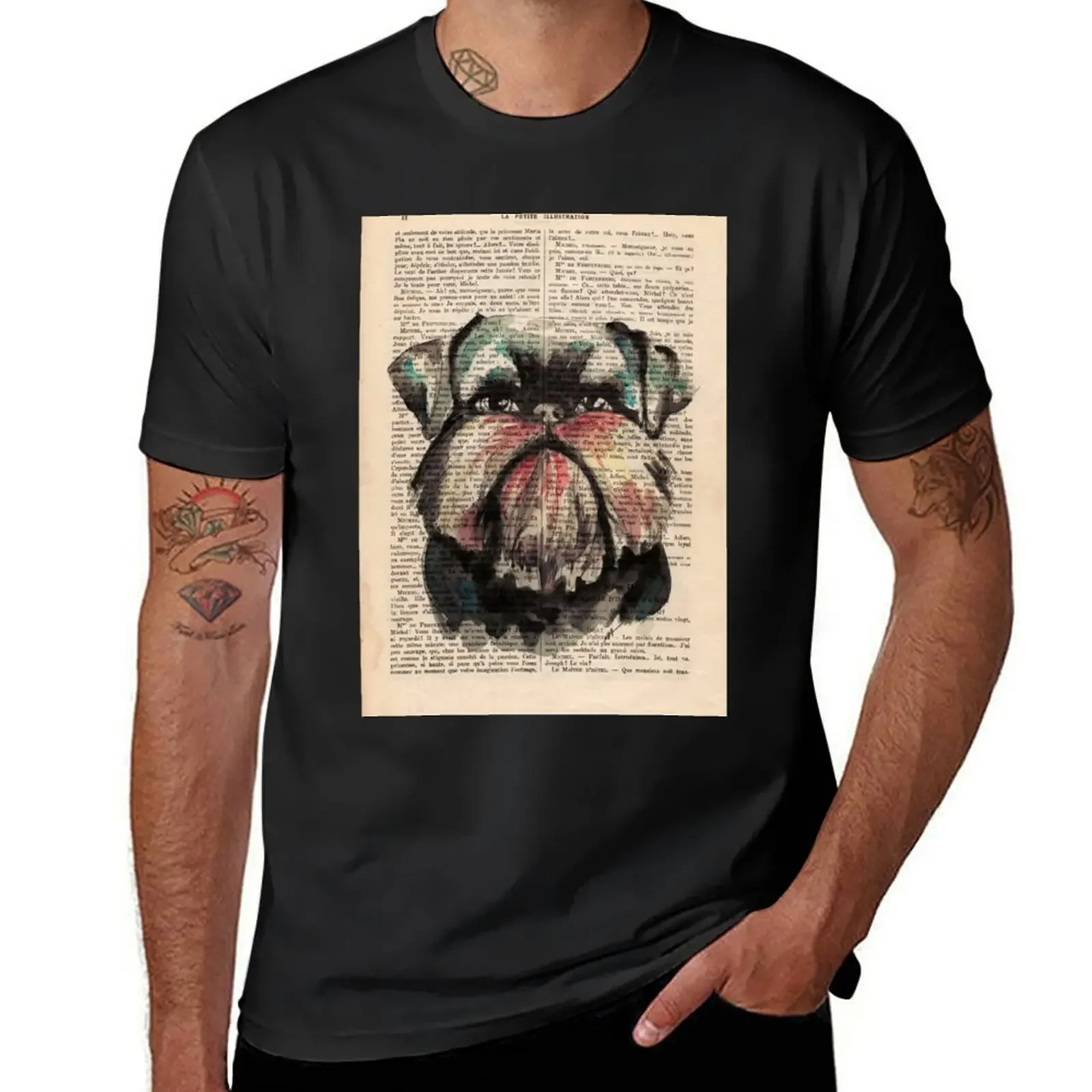 Brussels Griffon T-Shirt cotton graphic tees T-shirts oversize Man t-shirt tee shirts for men