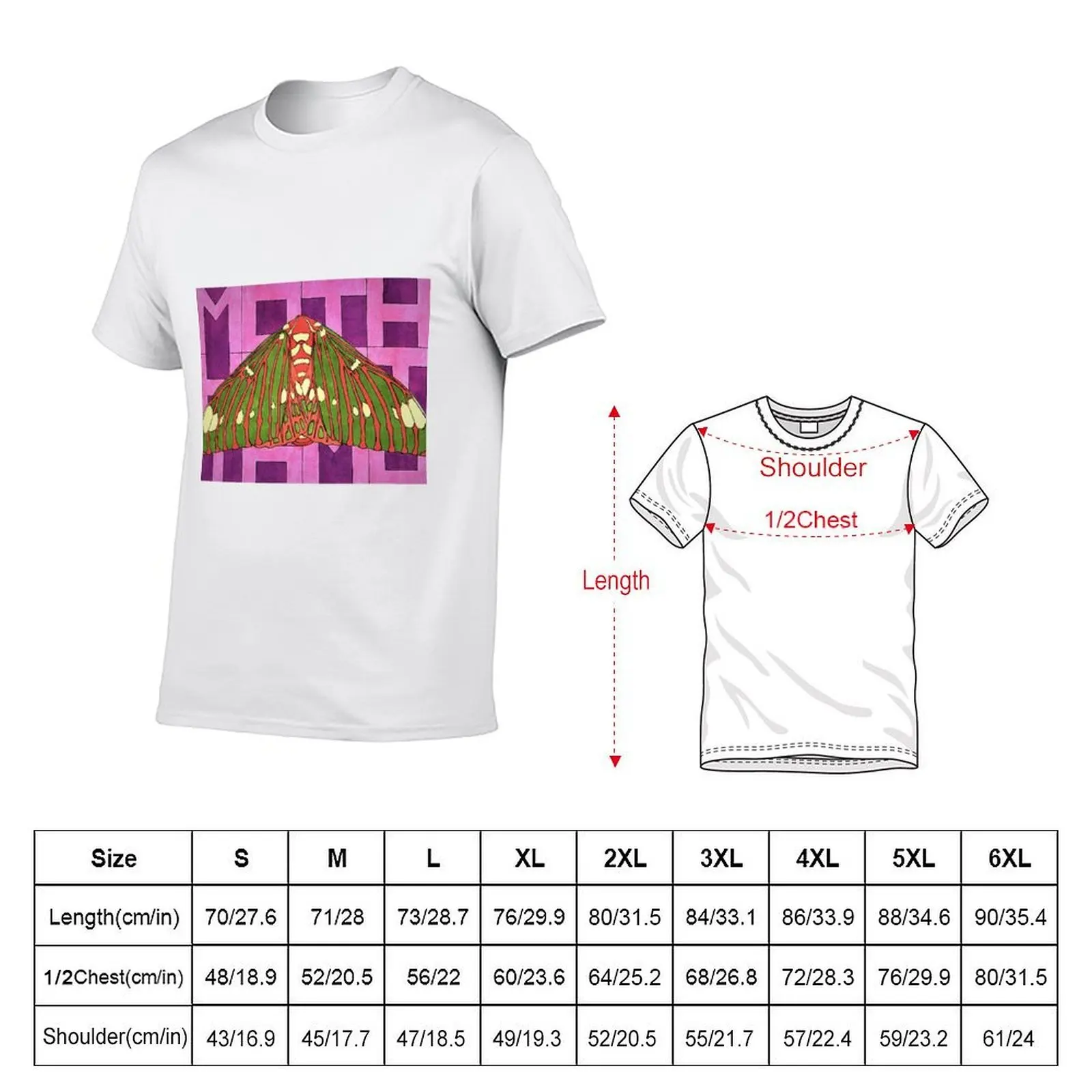Royal Walnut Moth T-Shirt t shirt men 100% cotton luxury brand anime t shirts for man t shirts for man pack cotton T-shirt