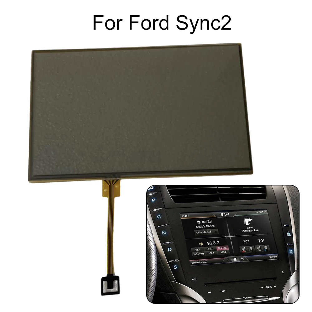 

1X FOR FORD Sync 2 Correct Connector Direct Installation Glass Digitizer REPLACEMENT Radio Navigation TOUCH-SCREEN