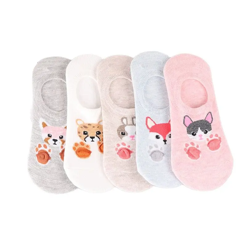 Women’s Cute Cotton Short Socks 5 Pairs