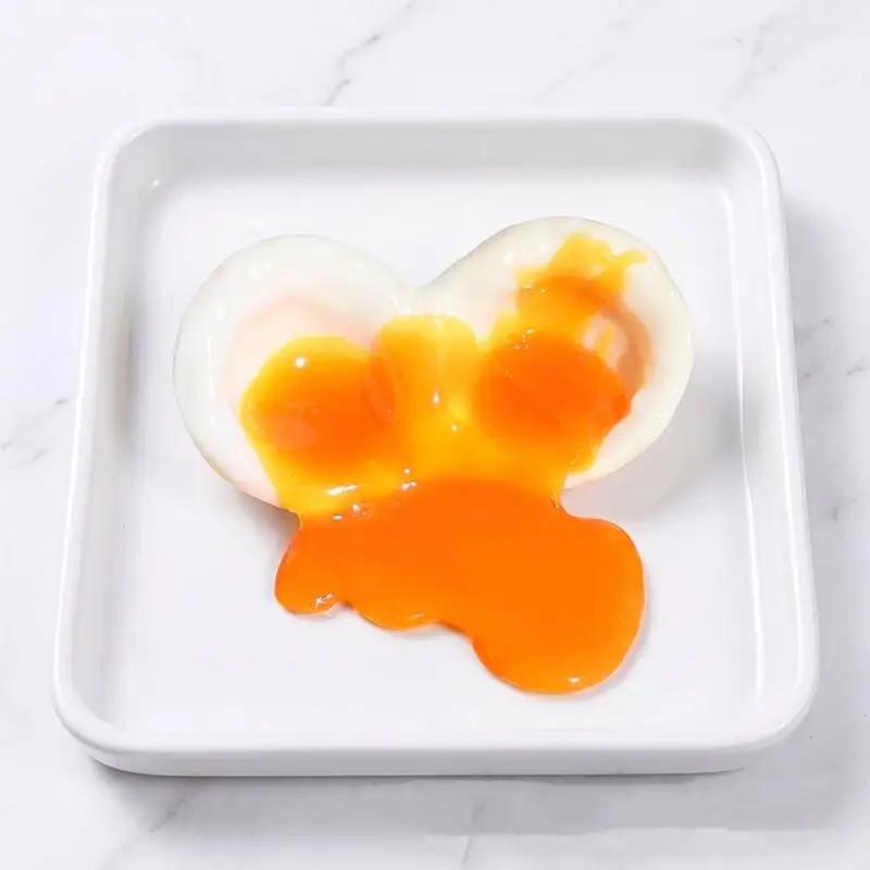 Flowing Egg Liquid Squeeze Toy Realistic Look Stress Relief Fidget Toy for Kids Adults Classroom Reward