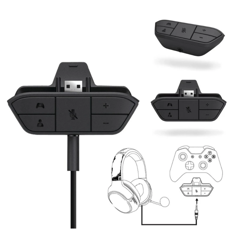 Multifunction Headsets Adapter for Connect Favorite Headphones for Immersive Game Play Drop Shipping