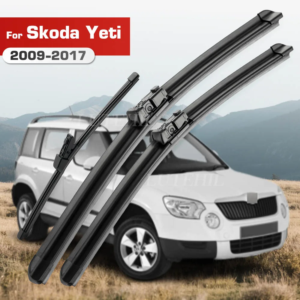

Wiper For Skoda Yeti 2009-2017 2010 2011 2012 2013 2014 Wiper Front & Rear Blades Windshield Windscreen Window Brushes 24"19"11"