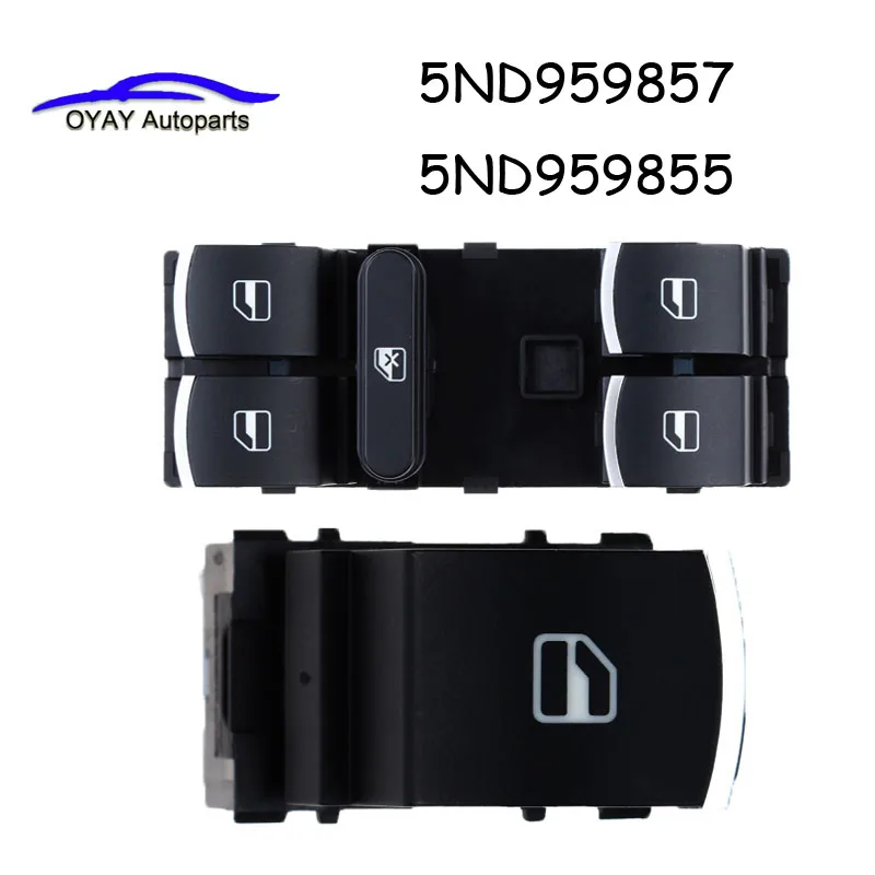 Chrome Master Window Switch For Golf MK5 MK6 Tiguan Touran Passat 5ND959857 5ND 959 857 5K4959857 5K4 959 857