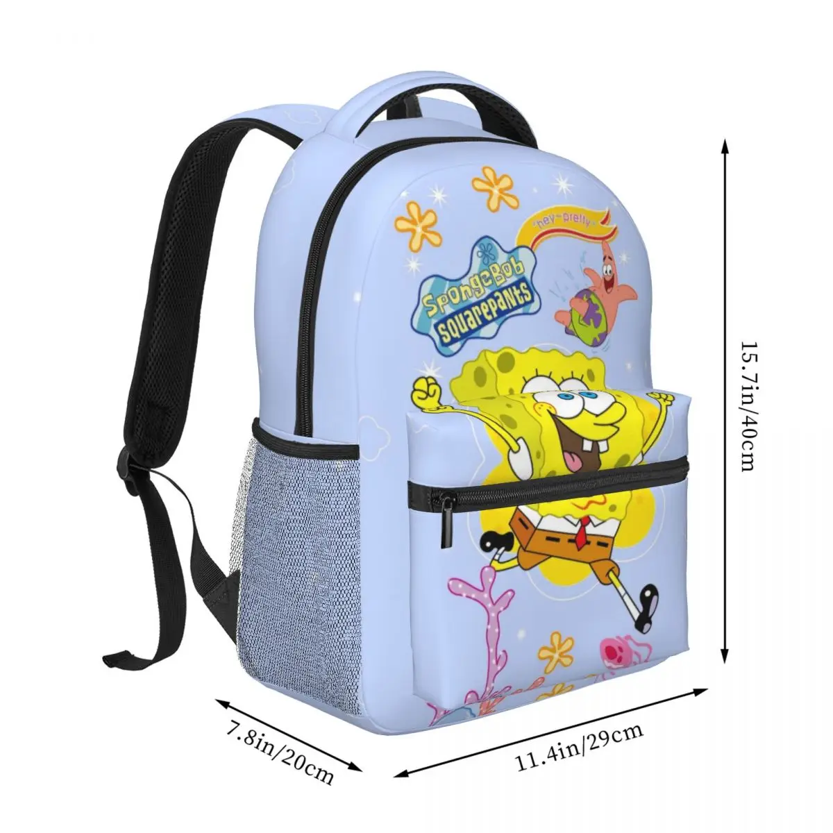 SpongeBob For Girls Boys Large Capacity Student Backpack Lightweight waterproof Backpack 17inch