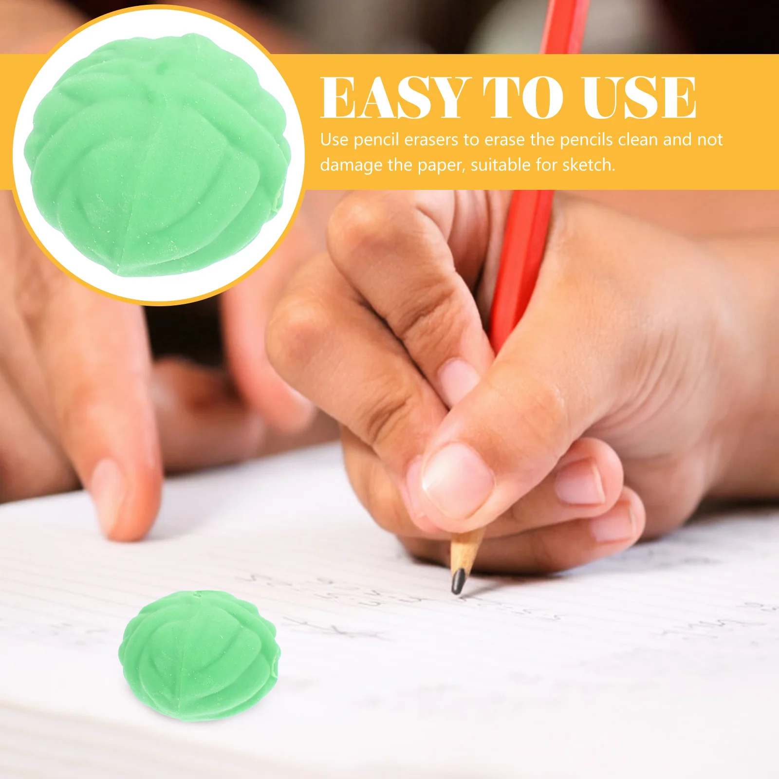 

20 Pcs Cabbage Rubber Erasers s Cartoon School Supplies Portable Funny Pencil Classroom Tpr Student Adorable Vegetable for