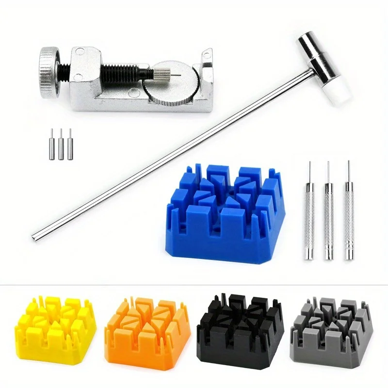 9-teiliges Uhrenreparatur-Werkzeugset Uhrenarmband-Entferner Armband-Kettenstift-Entferner Einstellwerkzeug-Kit für Professionelle Uhrmacher
