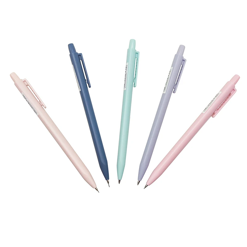 Students use a solid colored mechanical pencil, 1 piece, 0.5/0.7mm,triangular,posture correction, school and office stationery