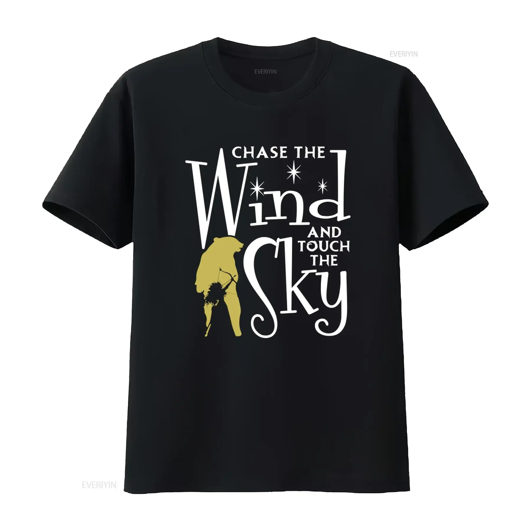 Chase The Wind And Touch Sky T Shirt Brave Princess Merida Design for Christmas Birthday Sizes Available vintage Washed