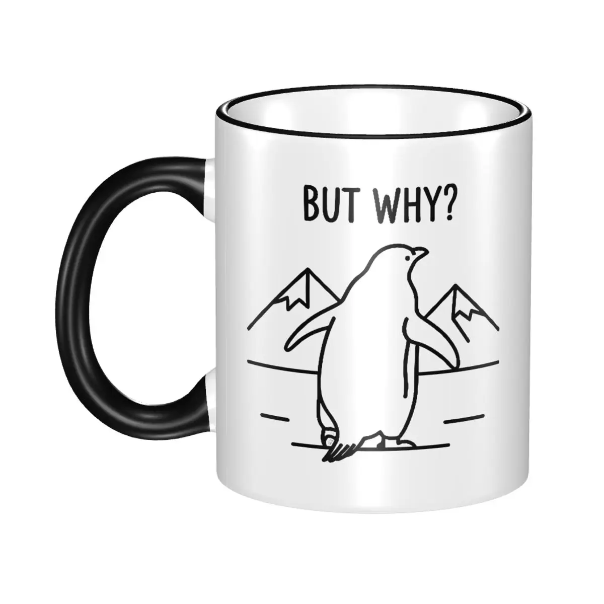 

Novelty But Why Nihilist Penguin Meme Design Coffee Cup Home Mugs