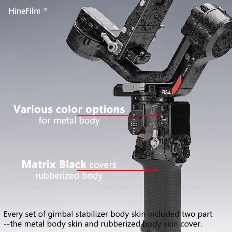 Imagem -02 - Hinofilm-capa Protetora para Dji Rs4 Estabilizador de Adesivo Filme Protetor rs 4