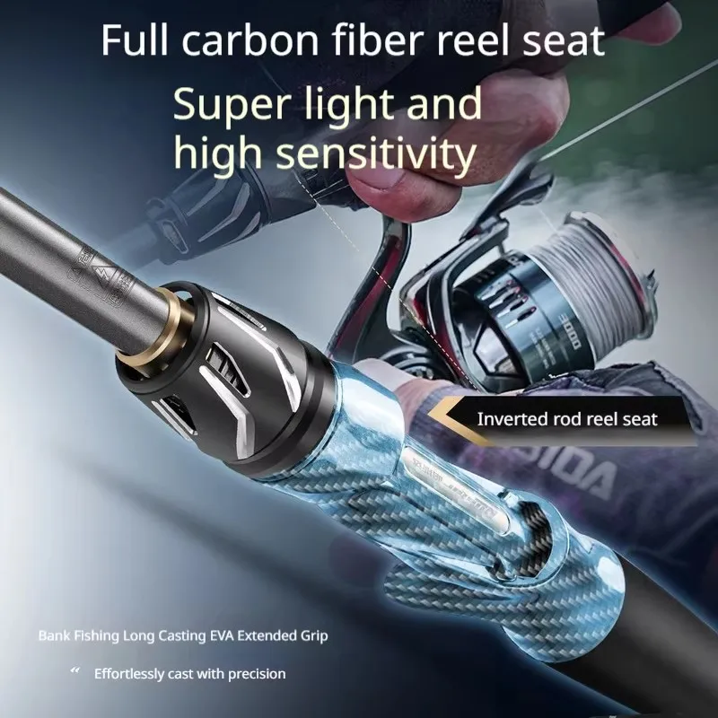 Hasida Wave Cutter Super Long Cast Lure Rod T1100 40T Carbon Fiber Spinning Fishing Rod For Seabass Pike Shore Fishing