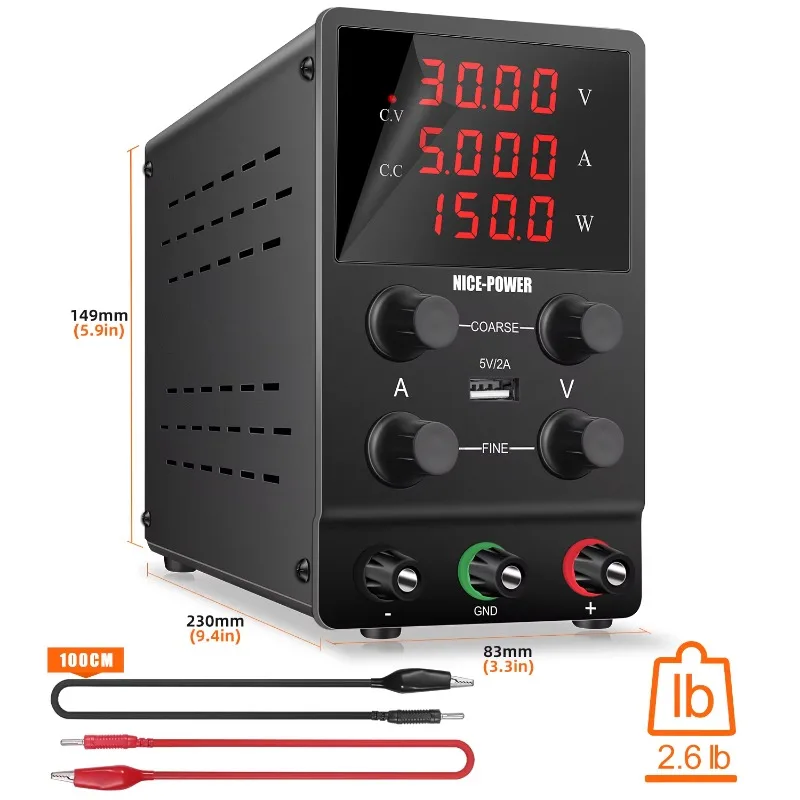 Power SPS305 30 В 5 А Источник бесперебойного питания постоянного тока Черный цифровой дисплей для ремонта сотовых телефонов Вход 220 В Выход 50 Гц