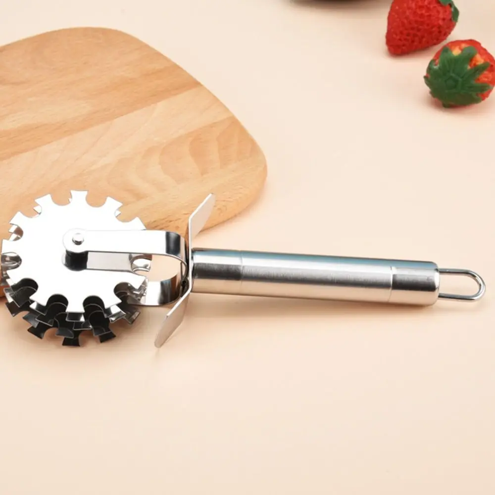 Household Stainless Steel 5-Wheel Meat Tenderizer Handheld High Hardness Meat Hammer Hangable Rust-proof Meat Loosener Beef