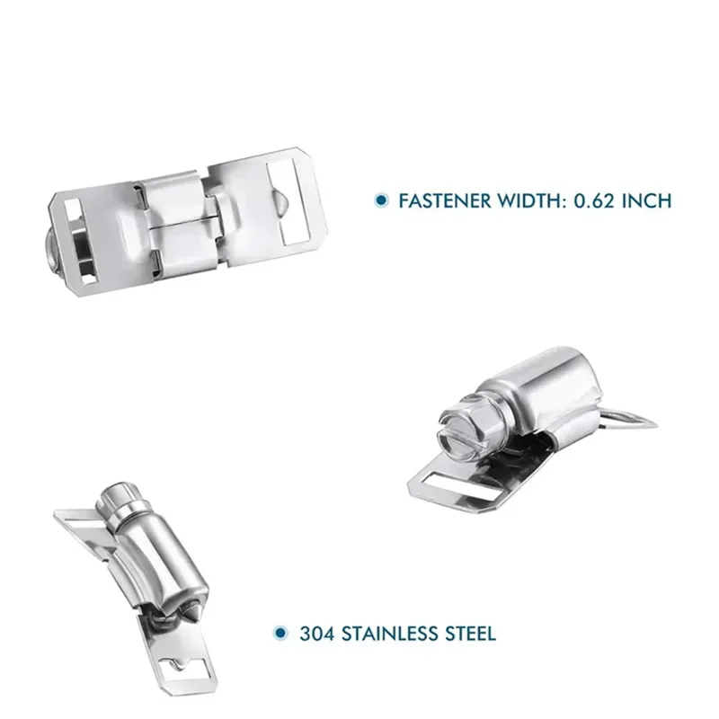 

Y51A-Stainless Steel Hose Clamp Strap With Fasteners Worm Clamp Adjustable Worm Gear Pipe Ducting Hose Clamp 10M Durable