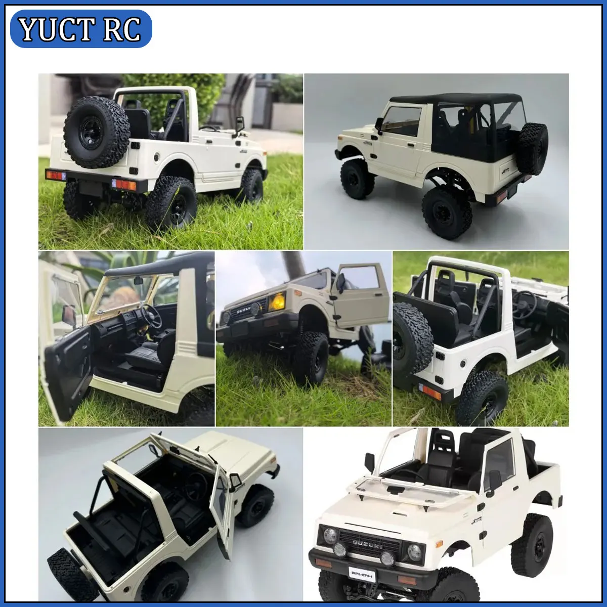 WPL C74-1 1/10 coche RC Convertible Suzuki Jimny JA11 vehículo todoterreno de escalada remota 4WD modelo 370 motor modificado juguete para niños
