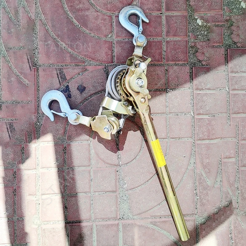 Heavy Duty Wire Tightener Multi-functional Rope Manual Tightener Electricity Double Hook Power Puller