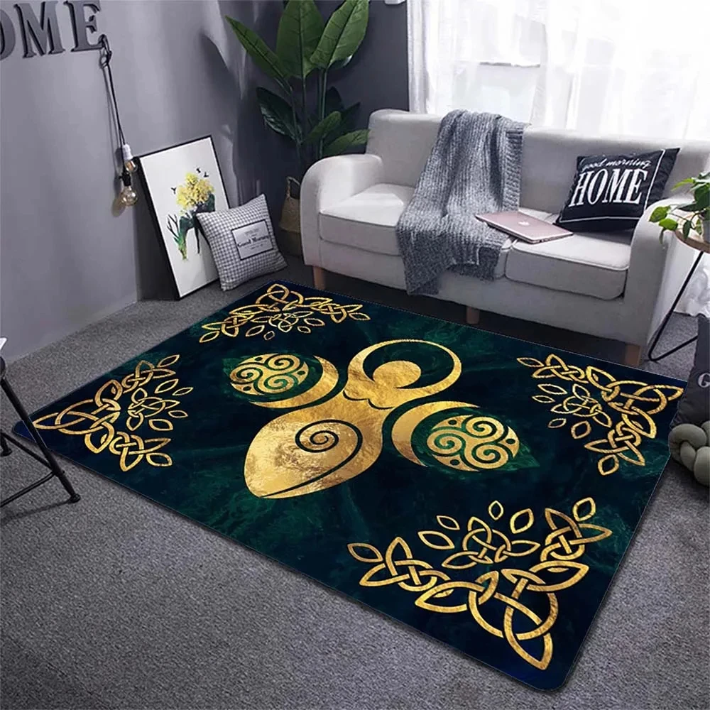 Triple Moon Goddess Carpet Rock Romance Non-slip Floor Mat Doormat Mat Hallway Living Room Entrance Rug Bedroom Home Decor