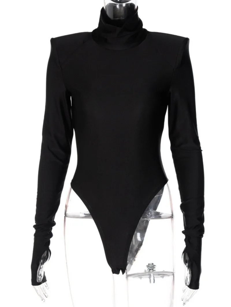Purple Top Long Sleeve Fitness Rompers Women Jumpsuits Sexy Office Lady Fashion Bodysuit One Piece Female Overalls Tops PIW7 image 6
