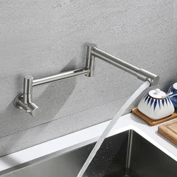 Tianview-grifo de pared plegable, accesorio de acero inoxidable 304, rotación universal, oculto, individual, frío, para Cocina