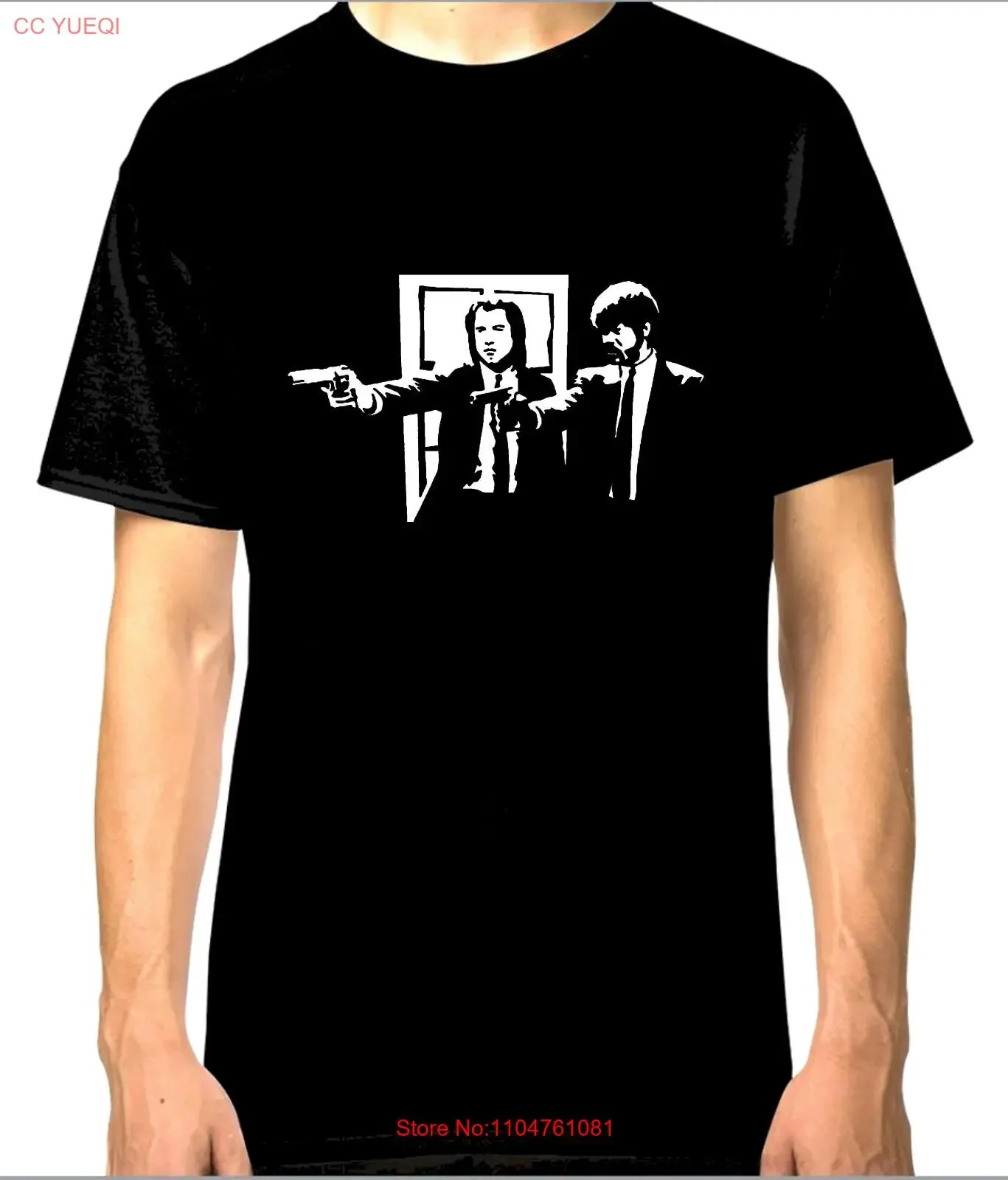 パルプフィクションタランティーノトラボルタ-tシャツ綿-100-高品質ヴィンテージウォッシュデザイナー服グラフィック多用途オムソフト