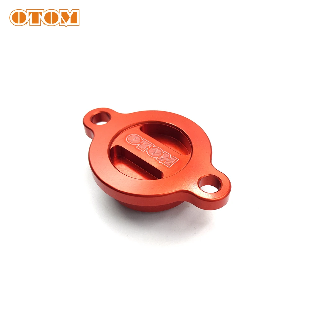 OTOM Motorcycle Aluminum Oil Filter Cup Engine Plug Cover (2nd) New Versio For ZONGSHEN NC250 NC450 Parts NC RX3 KAYO Motoland