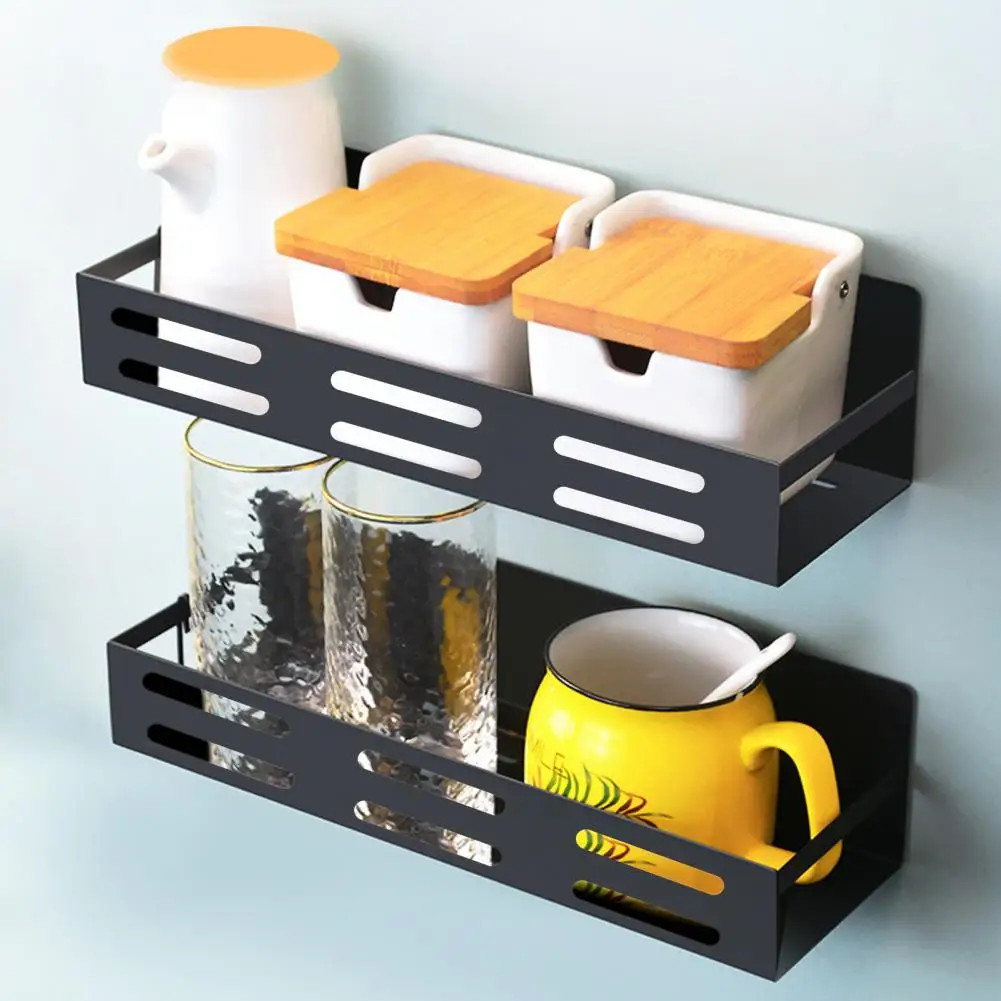 

Магнитная стойка для хранения, практичный держатель для хранения без отверстий, черный держатель для хранения