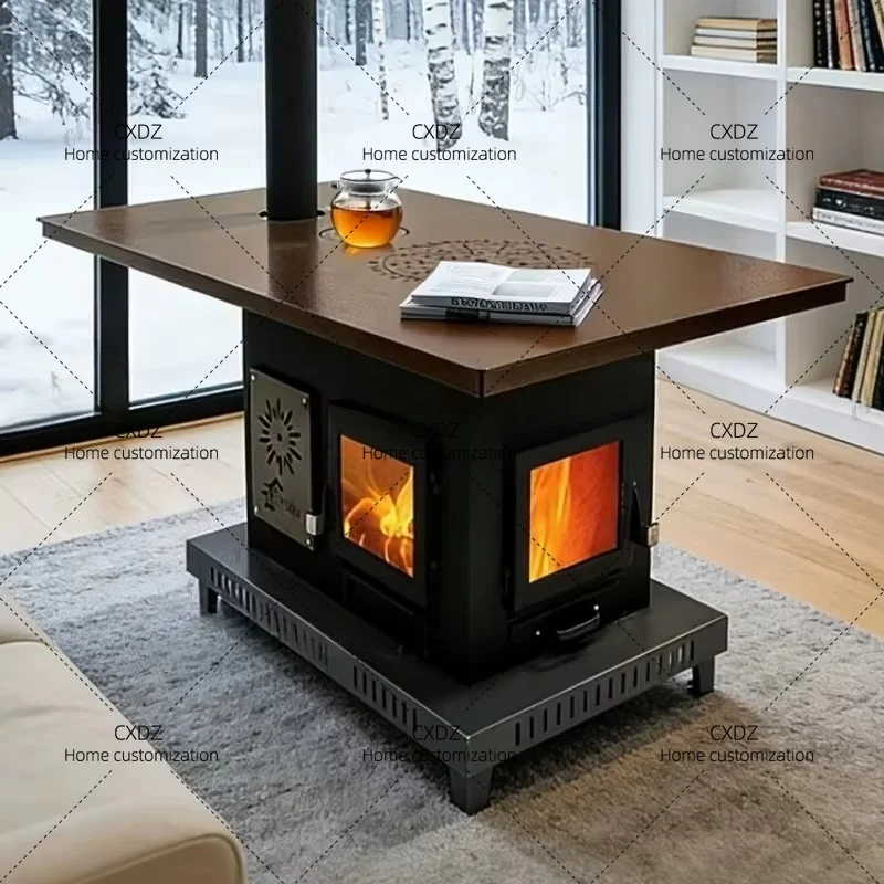 XX Stove Household indoor smokeless firewood winter roasting stove new type, heater living room heating fireplace