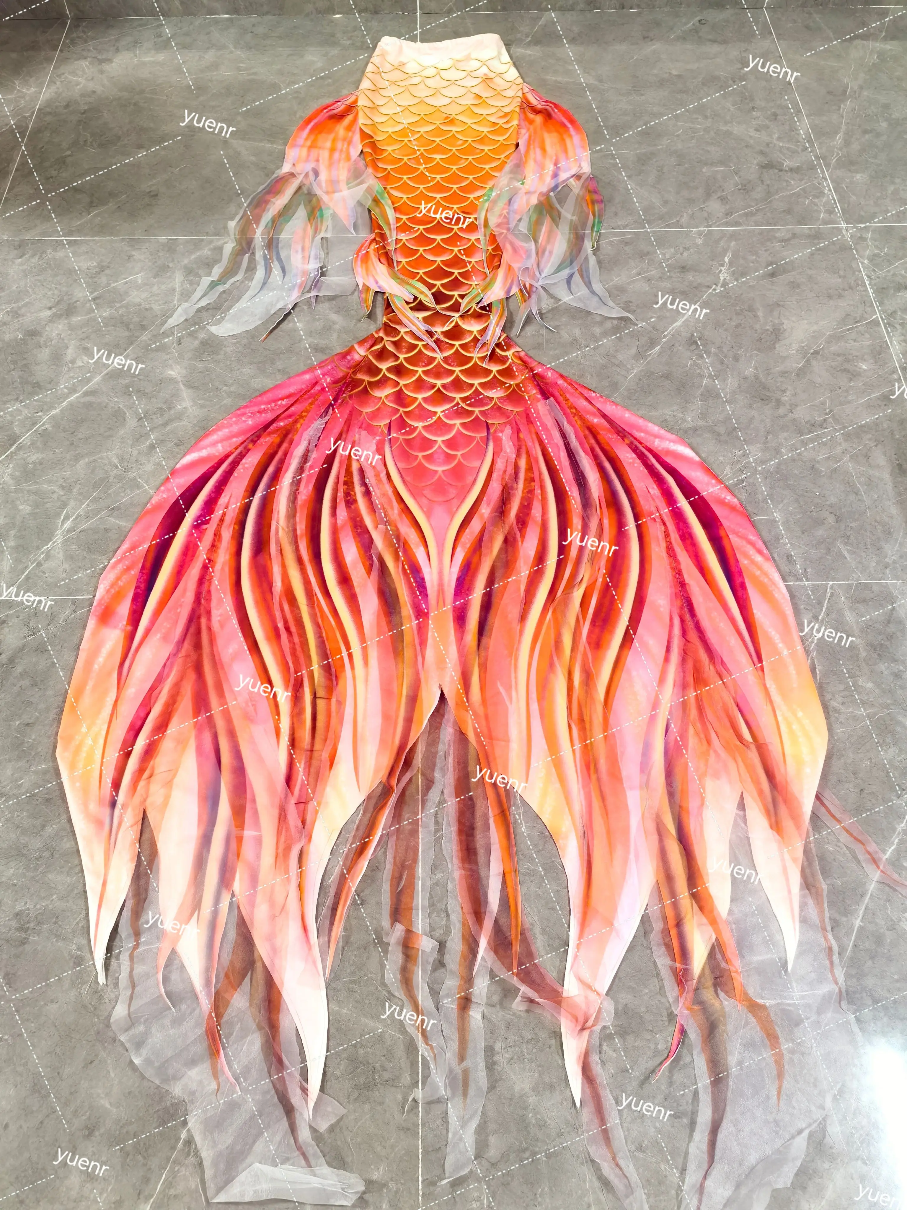 New Design Oceanarium Mermaid Swimsuit Stretchy Simulated Mermaid Tail Role Play Shooting Diving HD Fish Tail g38
