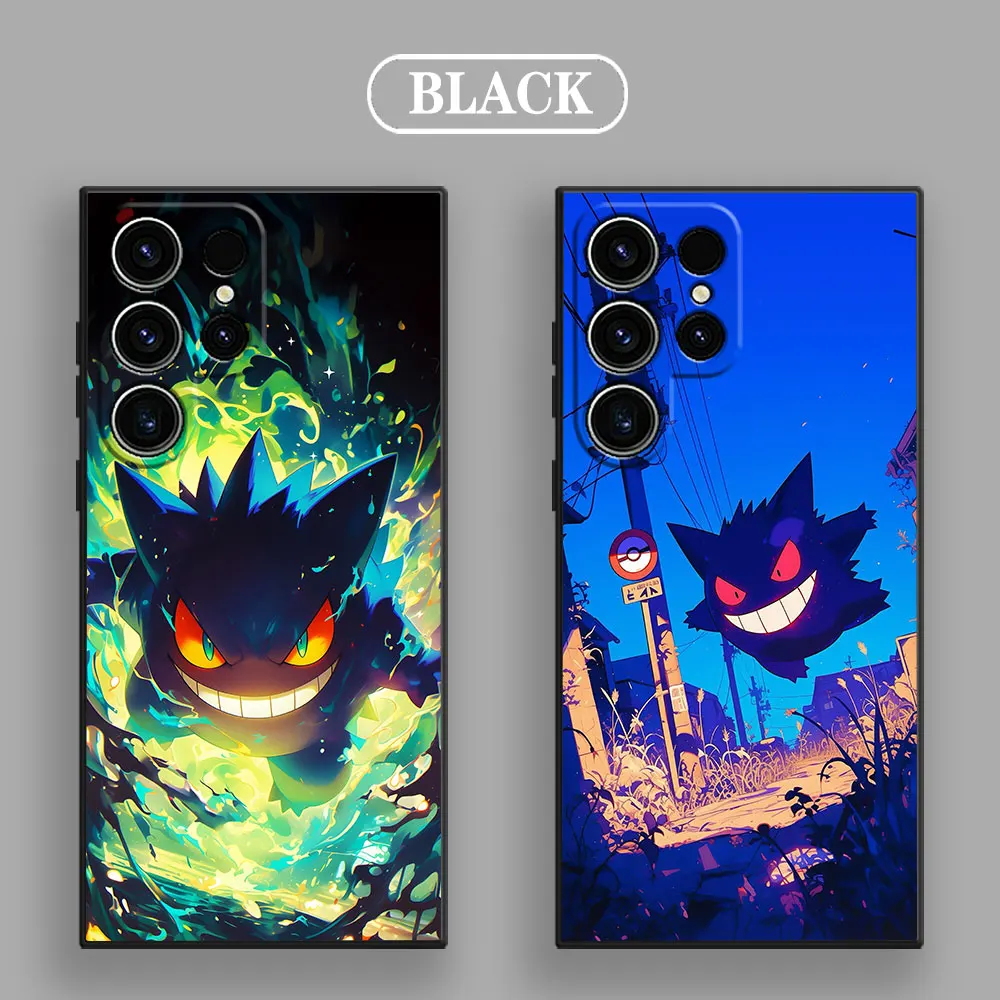 Gengar Ghost Pocket Monster Anime S25 Ultra Case For Samsung Galaxy S25 S24 S23 S20 S21 FE S22 Ultra S10 Plus Cases Phone Cover