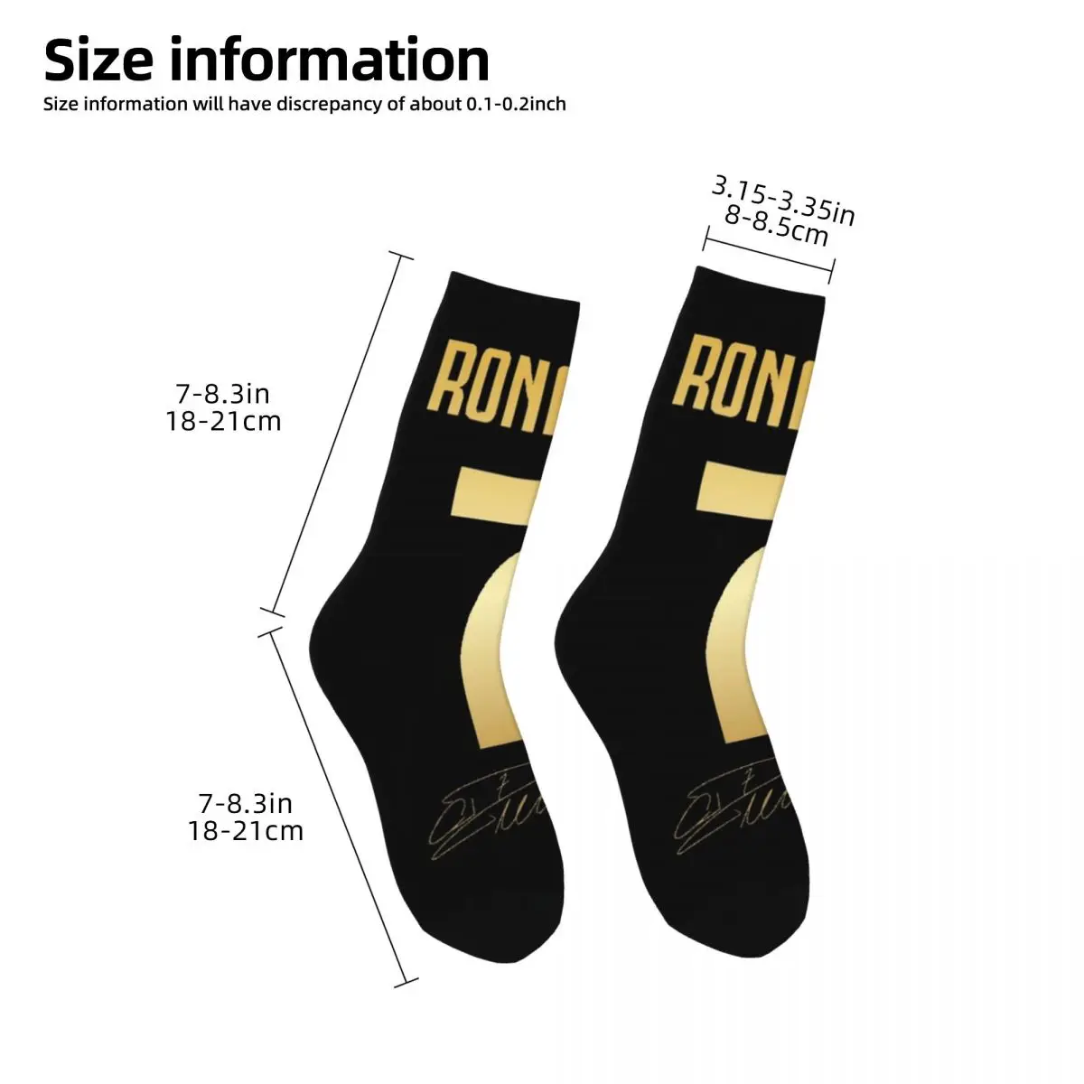 CR7 Cristiano Socks çorap Harajuku yüksek kaliteli çorap Unisex doğum günü hediyesi için tüm sezon uzun çorap aksesuarları