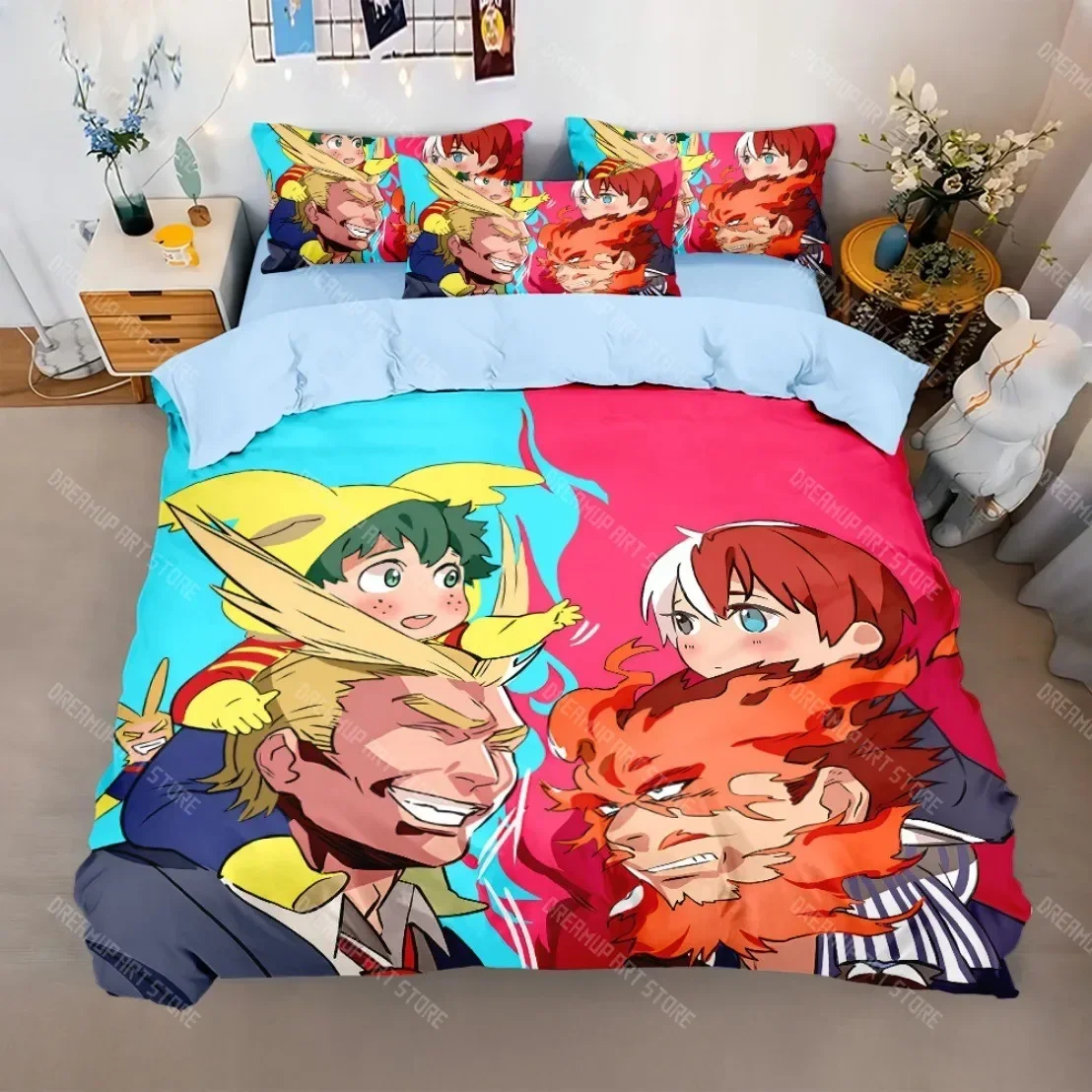 Japan Anime Hero Academia Bedding Set Boku Midoriya Izuku Duvet Cover Pillowcase Single Twin Full Size for Kids