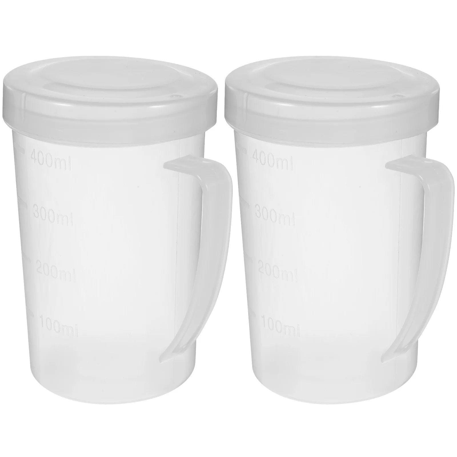 

2Pcs Breakfast Cups Microwave Heating Containers PP Material Exquisite Workmanship Heat Preservation Microwave Cups